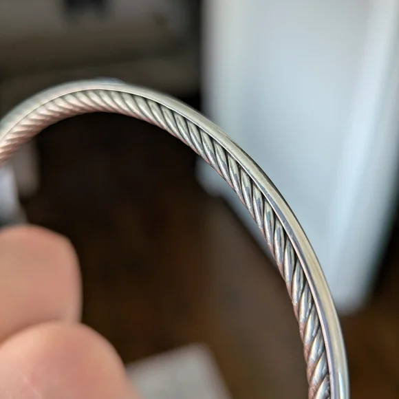 David Yurman Sterling Silver Cable Bracelet - Picture 2 of 5